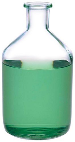 Kimax, sticlă de soluție cu blat cu unelte pentru dop de cauciuc, 2L