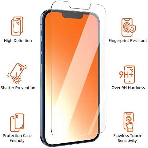 Basics protector de ecran din sticlă securizată pentru smartphone premium pentru iPhone 13, iPhone 13 Pro