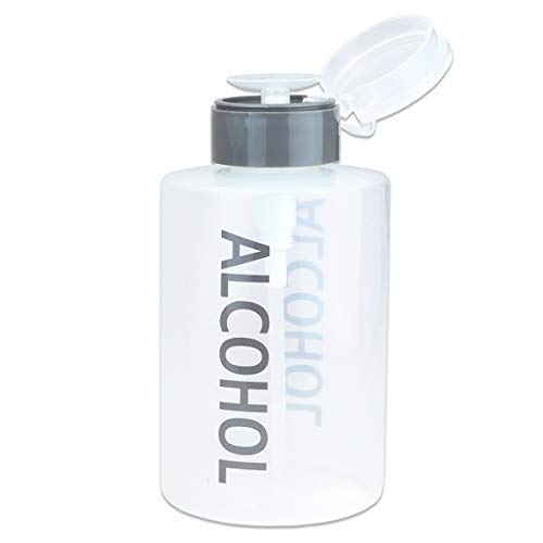 Beauticom 12 Oz alcool etichetat lichid Push Down pompa Dispenser sticla goala cu capac Flip Top