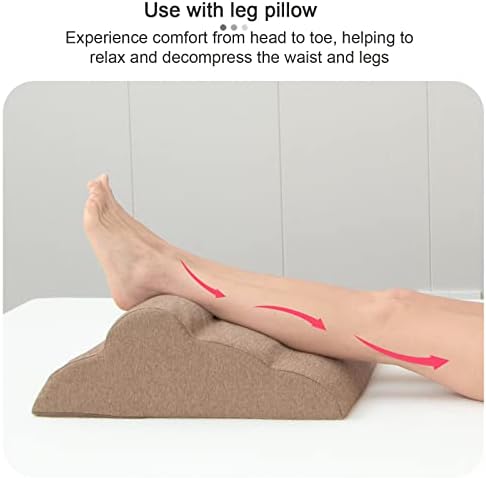 Set de perne de cu pană pentru pat de pat jjgbwy 4pcs, spumă de memorie pentru picioare, lombar, gât și pernă de susținere