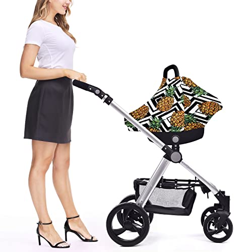 Scaun auto pentru bebeluși Acoperiri de ananas Geometric Model de asistență medicală Acoperire SCARF SCARF Capac pentru cărucioare