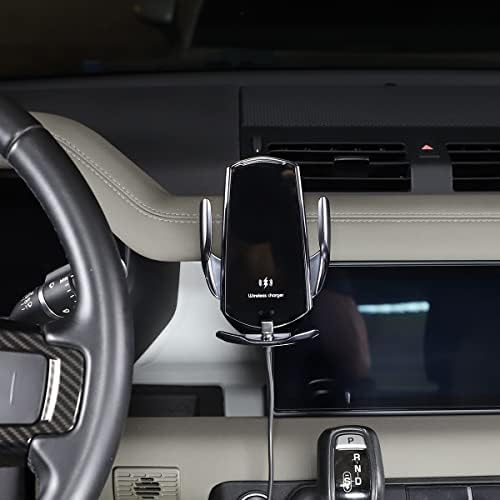 Încărcător auto wireless Piugilh pentru Land Rover Defender 2020-2023,15W Qi încărcare rapidă încărcător auto montaj suport