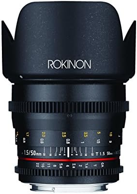 Rokinon DS50M-Nex Cine DS 50 mm T1. 5 ca și cum UMC Full Frame Cine obiectiv cu unghi larg pentru camerele Sony E-Mount