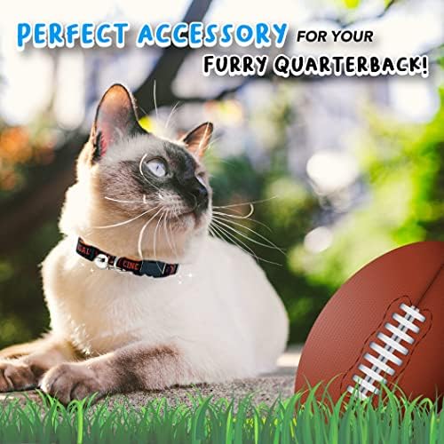 NFL Cat guler Cincinnati Bengals Satin Cat guler echipa de fotbal guler pentru Câini & amp; pisici. Un guler de pisică strălucitor