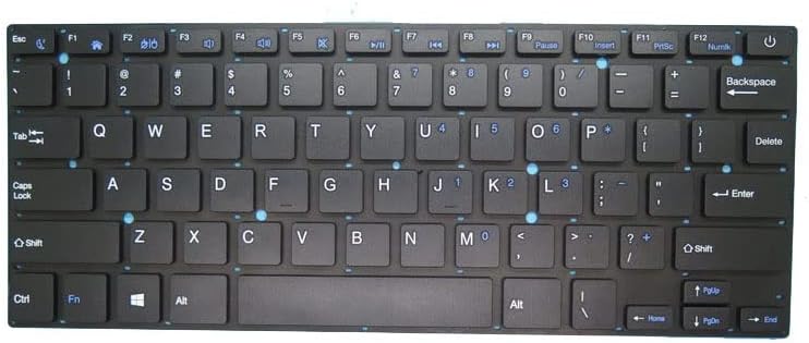 Tastatură Laptop pentru CONNEX & nbsp; SmartBook L1475-BAY-SL & nbsp; Statele Unite ale Americii SUA negru fără cadru