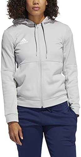 Adidas femei TI FZ Full-Zip jacheta, Umiditate Wicking-Bleumarin / Alb