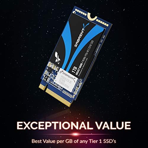 Sabrent 1TB Rocket NVME PCIE M.2 2242 DRAM SSD intern de înaltă performanță internă