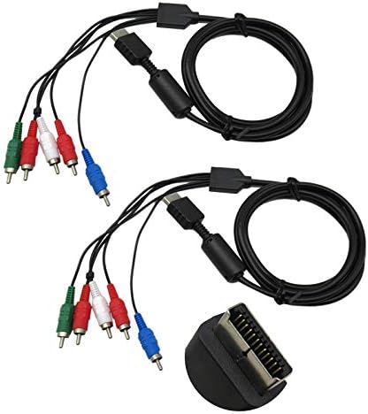 MEILIANJIA 2 buc de înaltă rezoluție HDTV Component RCA AV Audio Video cablu pentru PS3 & amp; PS2 Playstation