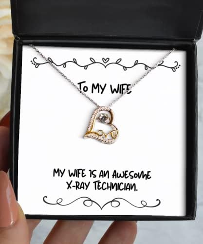 Cadouri pentru soție motivațională, soția mea este un tehnician de raze X minunate, colier de dans de dragoste cool pentru