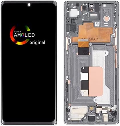 [Cadru argintiu] LCD AMOLED pentru LG G900 ThinQ Digitizer ecran tactil de înlocuire a ansamblului afișaj LCD lm-G900N LM-G900EM
