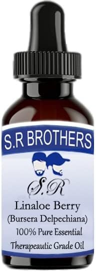 S.R Brothers Linaloe Berry Pure și Natural Terapeauutil Ulei esențial cu picătură de 100 ml