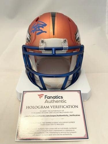 DENVER BRONCOS Peyton MANNING a semnat inscripționat BLAZE mini casca fanatici 55 TDS-autograf NFL mini căști