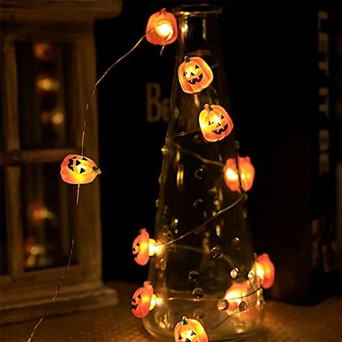 Lumini cu coarde de dovleac WSJQB, 9,8ft 30 LEDI LED -uri de dovleac, lumini de decorare de Halloween Lumini de vacanță cu