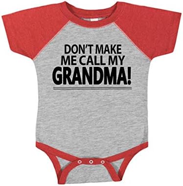 Nu mă face să -mi spun bunica Grey Red Premium Baby sau Girl Romper