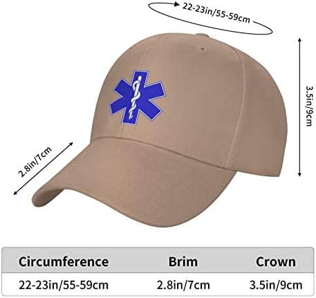 ENICHAN EMS SEMNA EMT Tehnician medical de urgență unisex pentru adulți pălărie de baseball tata pălărie de camionar