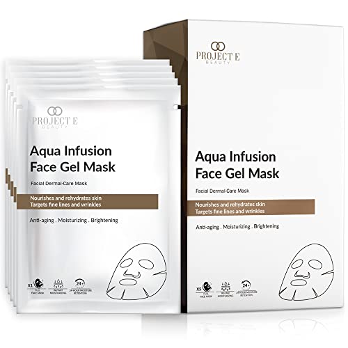 Project E Beauty Aqua Infusion mască de Gel de față / hidratare hidratare anti-îmbătrânire îndepărtați liniile Fine și strălucirea