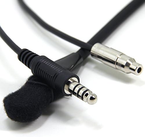 Set de cască IMSA ancabil cu microfon flexibil cu braț și cablu spiralat pentru radiouri și comunicații de curse