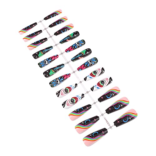 Clear Nails Pro Plus Culoare pură lucioasă super lung Apăsați pe unghii de uzură detașabile Extra Long Art Manicure Full Cover