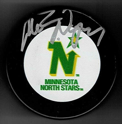 Mark Napier a semnat cu Minnesota North Stars puck-autografe NHL Pucks