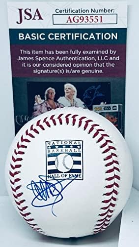 Al Michaels Ford Frick câștigător a semnat HOF Logo Baseball Ball Autographed JSA - Baseballs autografate