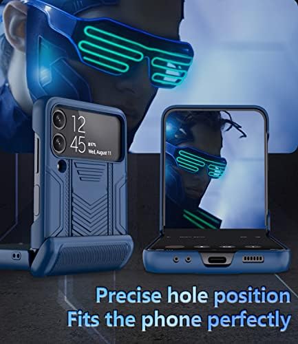 Viaotaily pentru Carcasa Galaxy Z Flip 4 cu protecție la balamale și Protector pentru lentile, carcasă de protecție pentru
