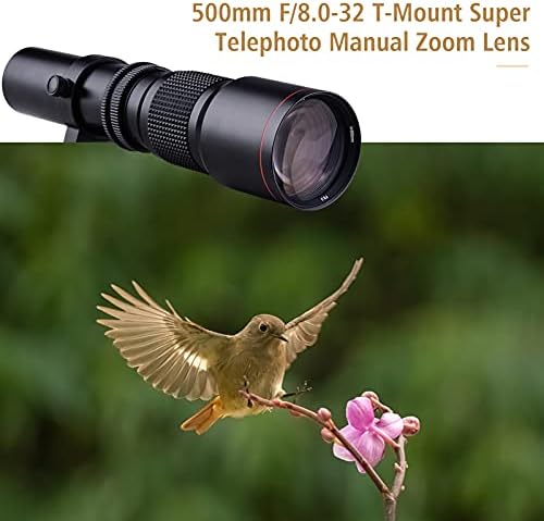 XIXIAN 500mm f/8.0-32 Super teleobiectiv cu lentile super-acoperite Zoom + T-mount la Nex E-Mount Adapter Kit Înlocuire pentru