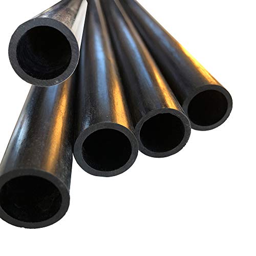 KARBXON - tub din fibră de Carbon-16mm X 12mm x 1000mm-tije rotunde din fibră de Carbon tubulare Pultrudate finisaj negru mat-arbori
