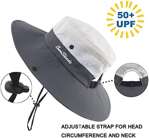 Femei coada de cal soare pălărie UV protecție Mesh pliabil largă refuz plaja pescuit pălărie
