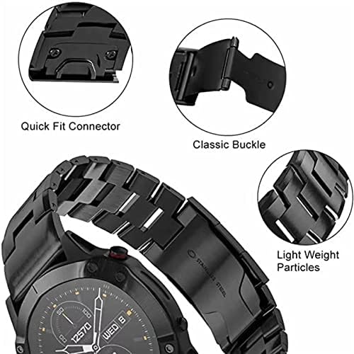 SNKB Quick Fit Titanium Alloy + inox Watchband pentru Garmin Fenix 7x 7/6 6x Pro 5X Plus curea bandă Marq / Enduro curea brățară
