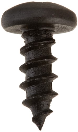 Piese mici șurub din tablă de oțel 1008APPB, finisaj cu oxid negru, cap de tigaie, unitate Phillips, tip A, Dimensiune filet