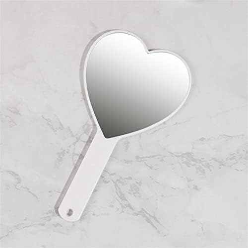 Lakikalhzj oglindă de călătorie în formă de inimă oglindă de mână machiaj oglindă spa machiaj cu oglindă oglindă cosmetică