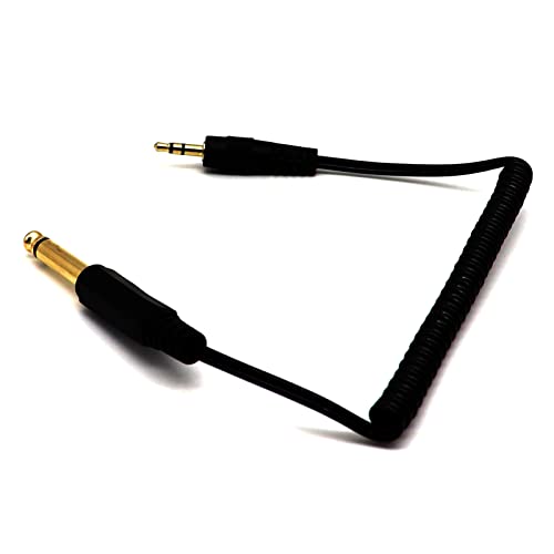 Motolong rotită cu aur 3,5mm 1/8 TRS Masculin la 6,35mm 1/4 TS Male Mono Stereo Audio Jack Extensie Cablu de cablu pentru player