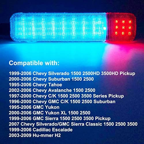 CHOUJIO LED panou ușă auto lumini de avertizare asamblare compatibil cu Chevy Silverado GMC C/K Sierra 1500 2500 3500 Pickup