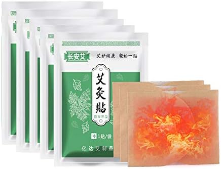 Pelin auto-încălzire moxibustion Patch - 5 buc medicina chineză pe bază de plante cald moxibustion autocolant fără fum pentru