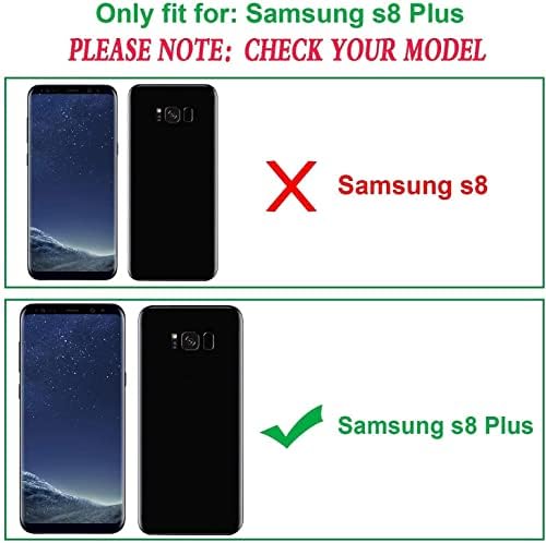 AYMECL pentru Husa Samsung Galaxy S8 Plus, Husa Galaxy S8 Plus cu protector de ecran flexibil TPU cu auto-vindecare [pachet