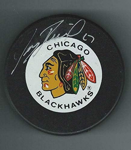Jeremy Roenick a semnat Vintage Chicago Blackhawks PUC-autograf NHL pucuri