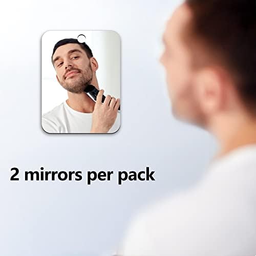 Oglindă de duș Miro Unbreakabl pentru bărbierit pentru baie pentru bărbați și femei Oglinzi de călătorie portabile de camping