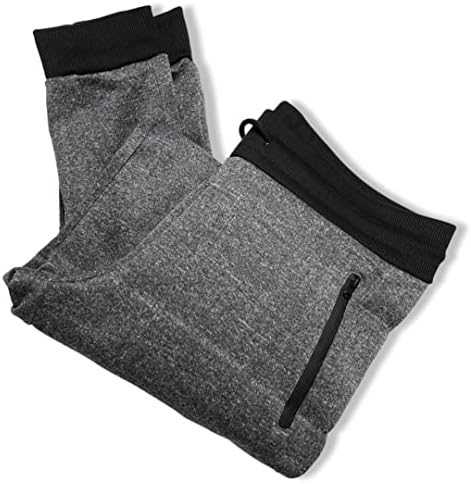 Riverblue pentru bărbați, pantaloni de pulover cu fermoar, cu buzunare cu fermoar, manșete elastice și cordon de frânghie