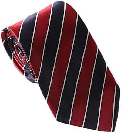 Andongnywell dungi bărbați Cravată clasic dungi formale cravate țesute Jacquard gât cravate afaceri cravata pentru petrecere