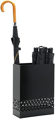 Fizdi Metal Umbrella Rack Stand Stand Umbrella Suport pentru intrare Umbrelă mare Standing Rack pentru Office de acasă/Negru/30.5x13x40cm