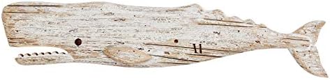 Atracție Design Decor de balenă din lemn Decorațiuni pentru balenă pentru lemn pentru perete, rustic nautic balenă decor plajă