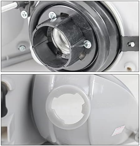 Zmautoparts înlocuire faruri faruri crom w / 6.25 alb LED DRL compatibil cu 2008-2013 Peterbilt 325/384/386