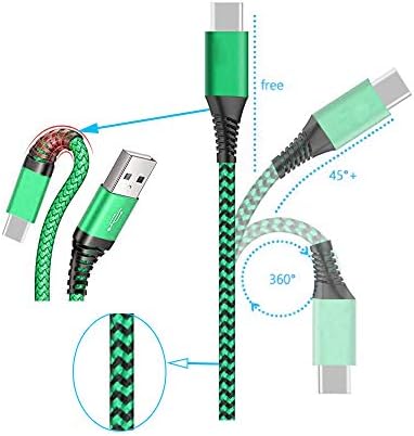 Cablu USB Type-C 5A/3A Ultra Charging rapid USB-C CASĂ NYLON CASĂ ÎNCĂLCATĂ CUMINUMĂ, PENTRU TIP-C TEPL SMART TELEFON CABLAGER