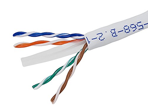 Monoprice 102273 Cat6 Ethernet vrac cablu-rețea internet cablu-catenar, 550MHz, UTP, CM, pur sârmă de cupru goale, 24AWG, 1000ft,