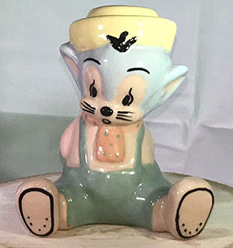 EVAN K. SHAW ceramice SNIFFLES 1940 Vintage ceramice Sniffles figurina. Dimensiunea Totală 4 1/2 Inch. numărul de referință