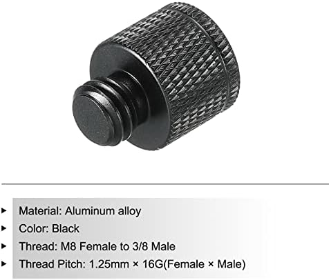 Meccanixitate microfon adaptor M8 Femeie x 3/8 Adaptor de fir cu șurub pentru camera masculină pentru microfon trepied Stand