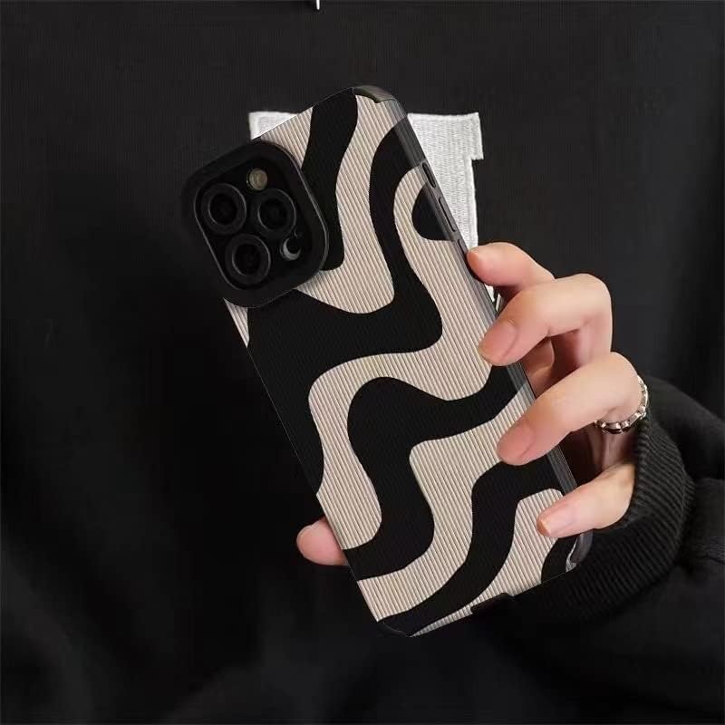 Cea mai bună compatibilă cu carcasă iPhone 13 Pro Max cu modă simplă Drăguță Cute Zebra Drupți Carcasă pentru femei pentru