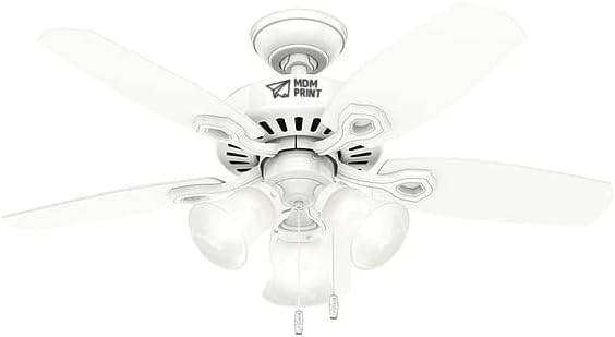 Ventilator de tavan decorativ, 42 Blade Dia., 120V AC AC