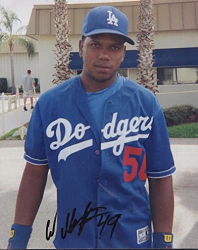Willy Aybar Los Angeles Dodgers a semnat Autografat 8x10 Foto cu Coa - Fotografii MLB autografate