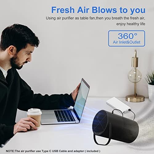 Purificatoare de aer pentru dormitor cu trei filtre pentru polen de fum miros de păr în dormitor birou sufragerie și bucătărie